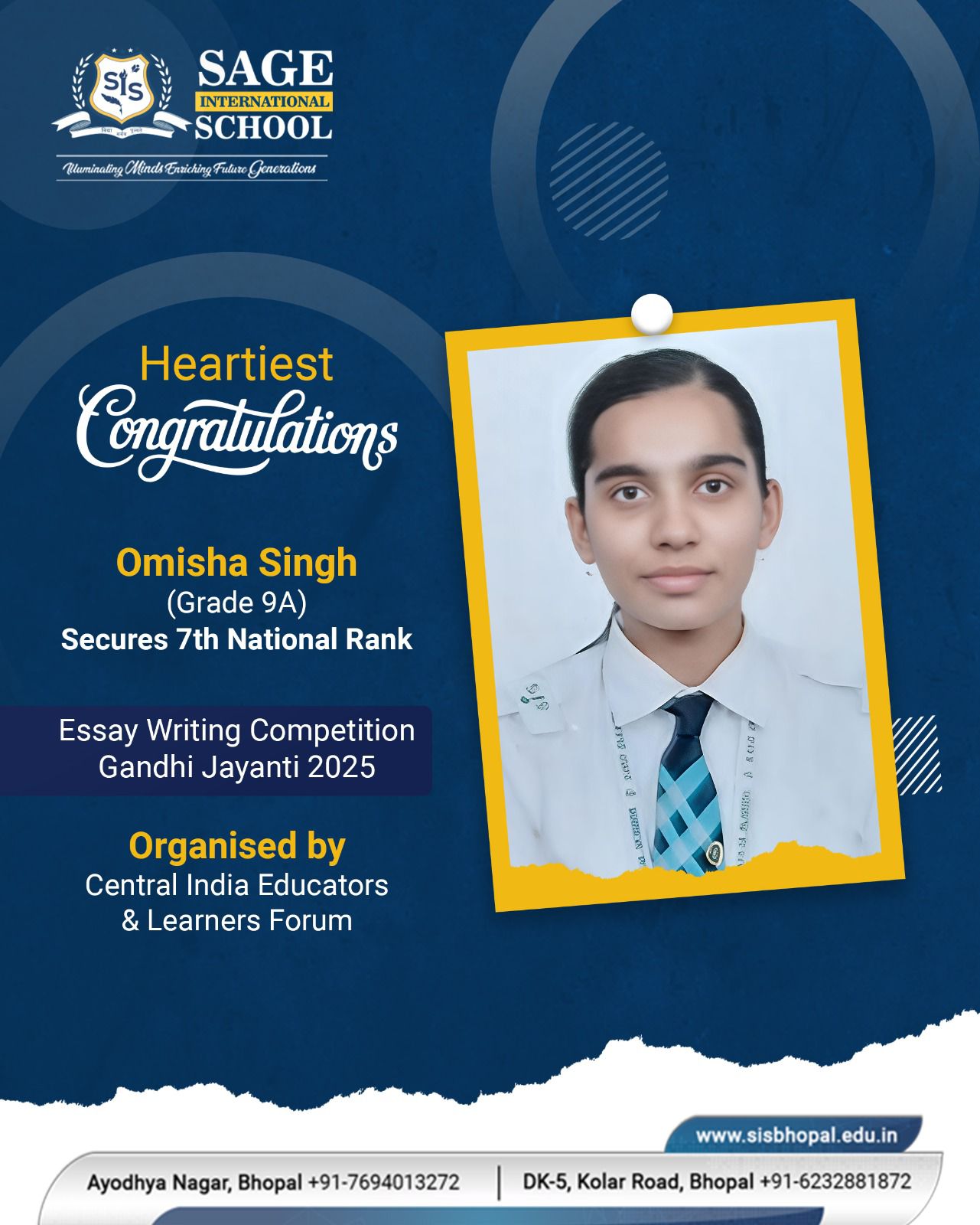 omisha-singh-secures-7th-rank-national-rank-essay-writing-competition-gandhi-jayanti2025