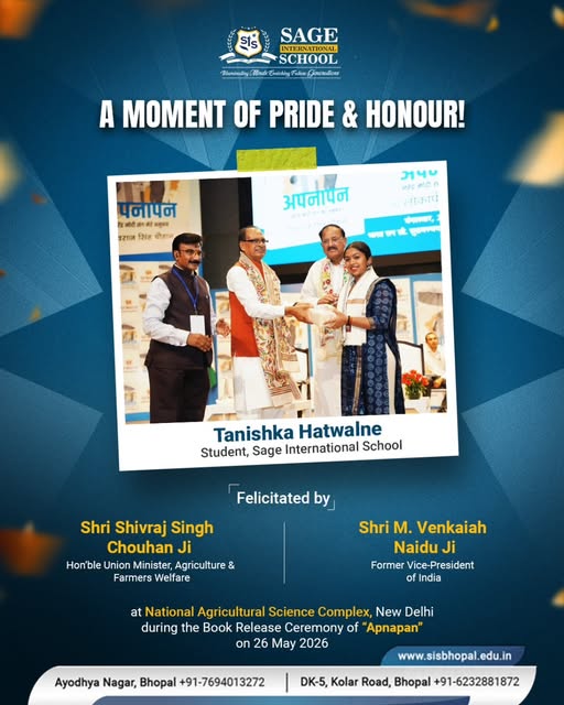 Felicitated by Shri Shivraj Singh Chouhan Ji 