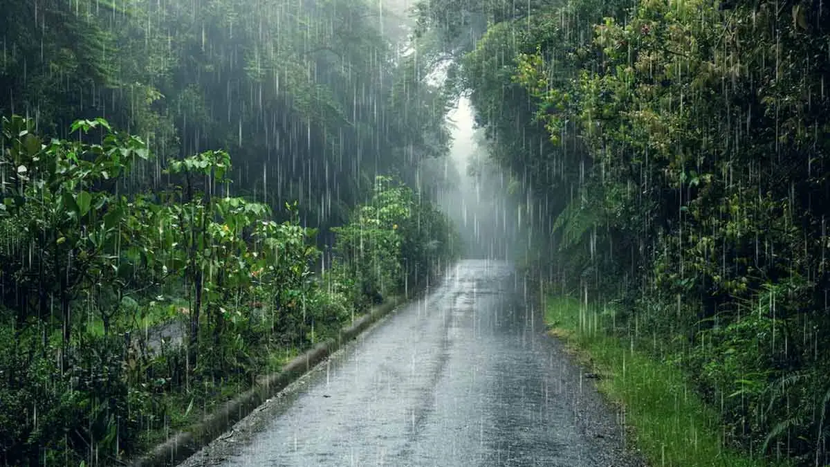 Rainy season in India