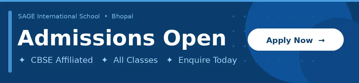 Admissions Open at Sage International School Bhopal