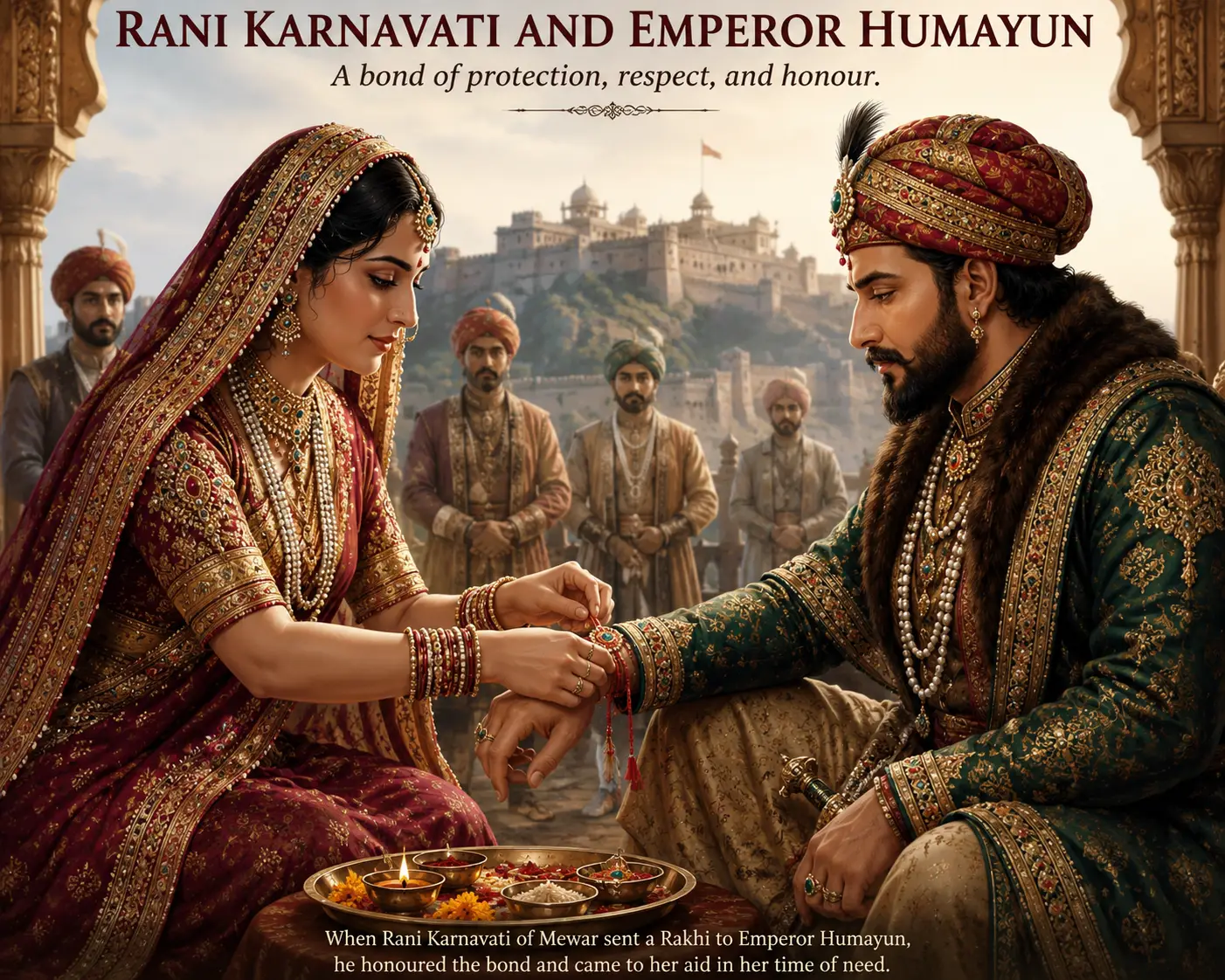 Rani Karnavati and Emperor Humayun