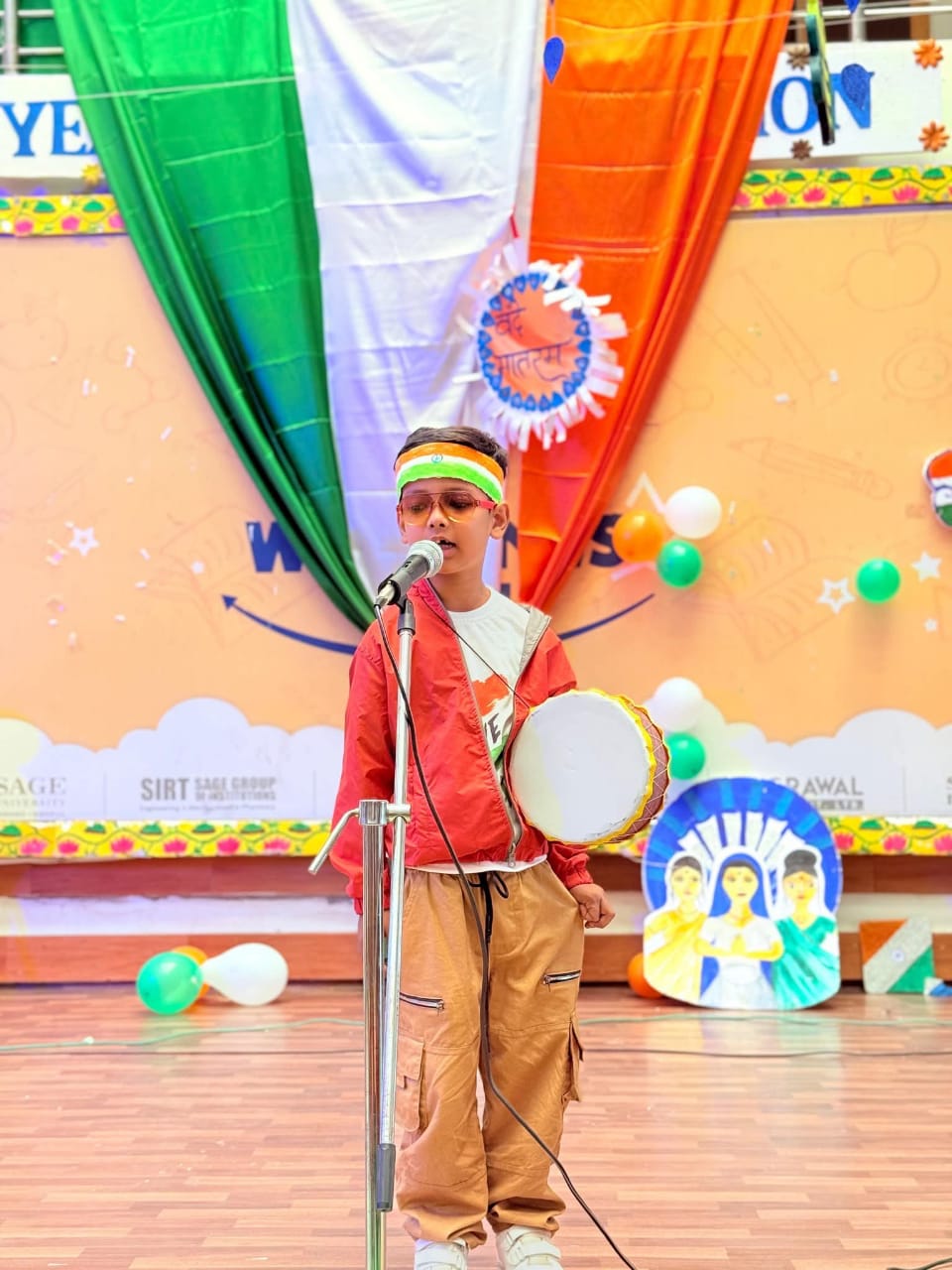Patriotic Song Competition for students from Nursery to  Grade 2