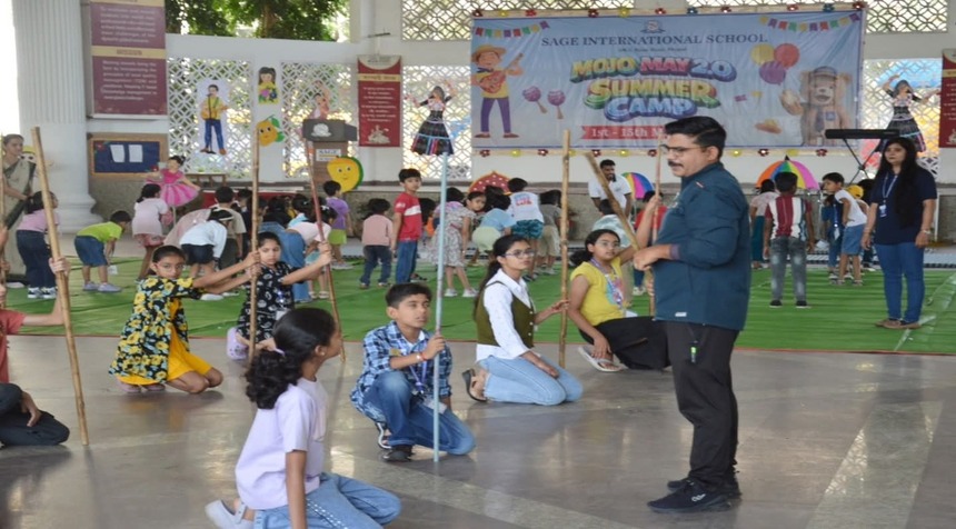 Day-4 of Mojo May 2.O Summer Camp at Sage International School, Kolar